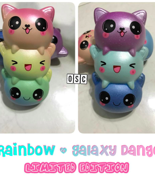 Osc Galaxy Rainbow Kitty Dango Onlysweetcafe Gambar